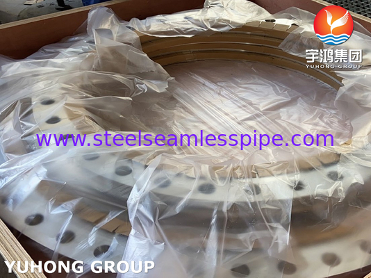 ASTM A240 F904L, UNS N08904, AWWA C207 Acero inoxidável deslizante na flange, superfície plana