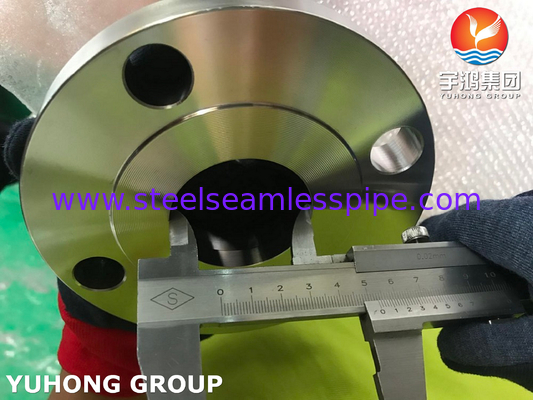 ASTM A182 F60, UNS S32205, 1.4462 Flange de pescoço de solda duplo de aço, face rasada B16.5