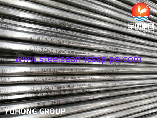 ASTM A213 / ASME SA213 T9 Tubos U Bend Tubos de Liga de Aço Tubos de Troca de Calor Sem Secção