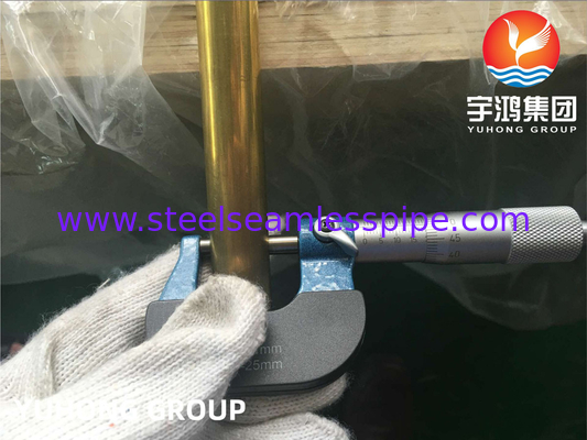 ASTM B111 / ASME SB111 C44300 Tubo de cobre e níquel sem costura para aplicação em sistemas de arrefecimento por condensador