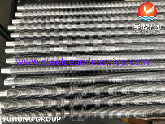ASTM A179 Tubo de barbatanas extrudidas sem costura de aço carbono, Tubo Aletado com Al Fin