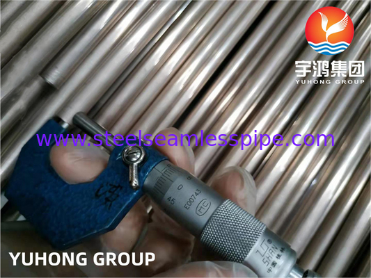 ASME SB111 UNS C70600 CuNi 90/10 Tubo sem costura de liga de cobre e níquel