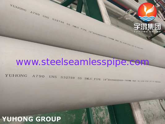 ASTM A790 S31803, S32750, S32205, S31254 Tubos duplex de aço para aplicações industriais
