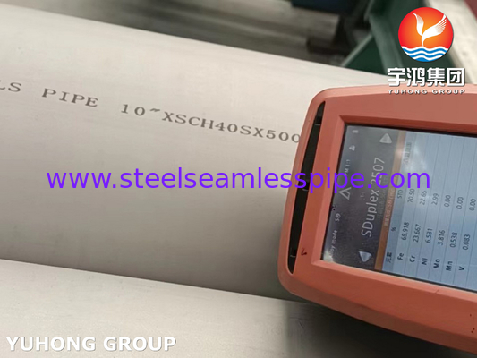 ASTM A790 S31803, S32750, S32205, S31254 Tubos duplex de aço para aplicações industriais