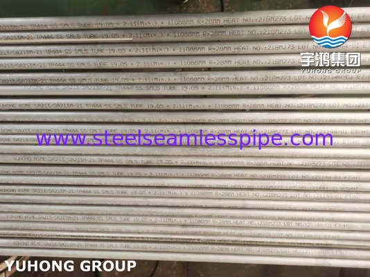ASTM A213 (ASME SA213) TP444 Tubo sem costura de aço inoxidável aplicado a trocadores de calor