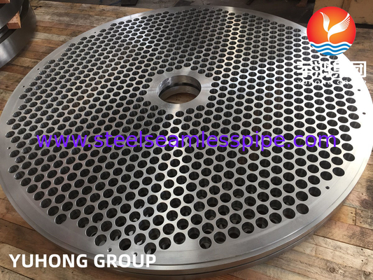 Folha de tubos de revestimento ASTM A266 Gr.2 Carbono com placa de tubos de revestimento inoxidável