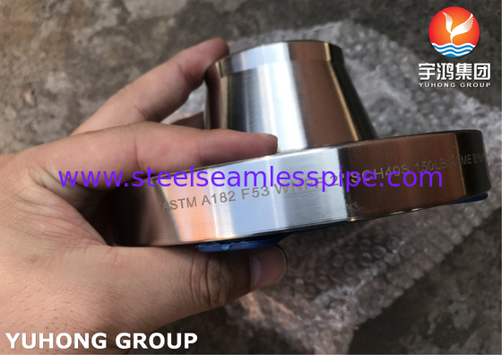 Flancas de aço super duplex ASTM A182 F53, UNS S32750 Flange de pescoço de solda, RF, FF, B16.5