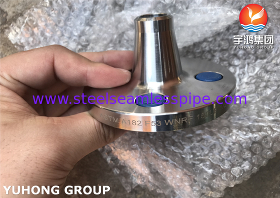 Flancas de aço super duplex ASTM A182 F53, UNS S32750 Flange de pescoço de solda, RF, FF, B16.5
