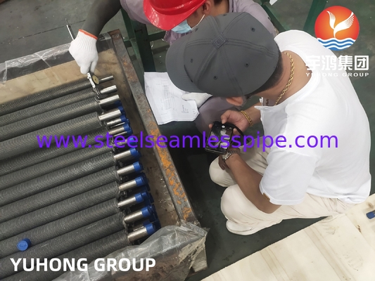 Tubos extrudidos com nadadeira de aço inoxidável SA249 TP304 Tubos soldados com nadadeira de alumínio