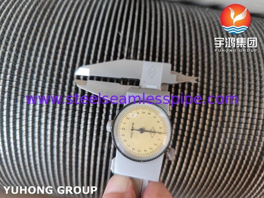 HFW Serrated Fin Tube ASTM A312 TP347 Economizer Alta eficiência de transferência de calor