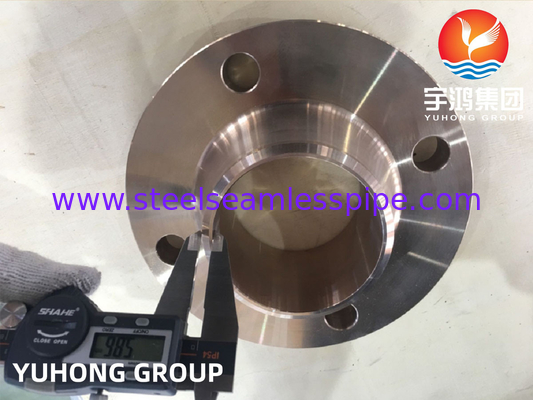 ASTM B151 C70600 Liga de cobre-níquel, flange forjada, braço de soldagem, face elevada B16.5 para tubulação