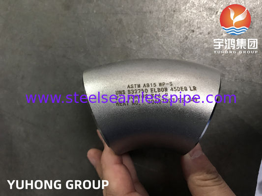 ASTM A815 WP-S UNS S32750 S32760 Cotovelo 90DEG LR 2 '' SCH10S Tubos de gás e óleo, ar, vapor, gás de petróleo, água B16.9