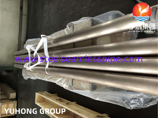 ASTM B466, ASME SB466 C70600 Tubo sem costura de cobre e níquel para trocador de calor
