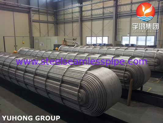 ASME Sec VIII U Stamp TP316L SS Tube Bundle Resistente a Cloretos NACE MR0175​