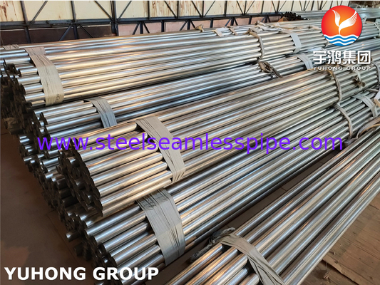 ASTM A249 / ASME SA249 TP304 Tubo soldado de aço inoxidável, brilhante, de acabamento liso