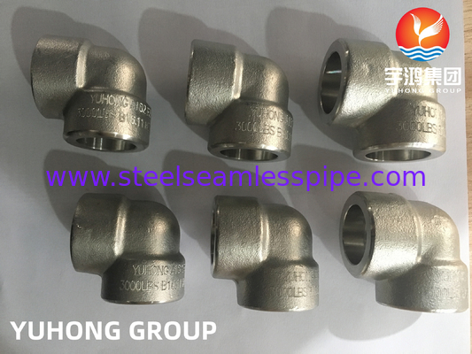 ASTM A182 F304 Aço inoxidável forjado com ajuste de 90 DEG.11