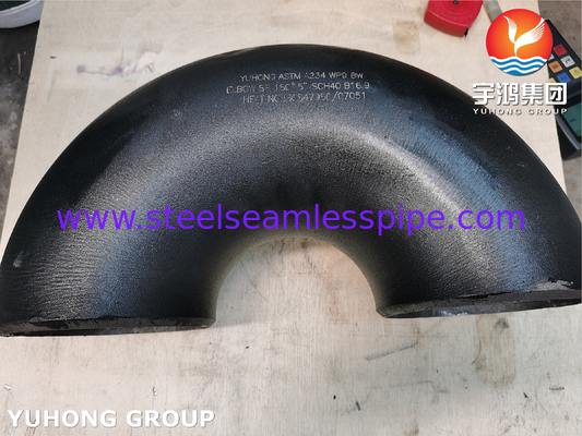 ASTM A234 WP9 CL1 90° ELBOW BW SR 5&quot; SCH40 Acessórios para tubos sem costura