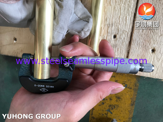 ASME SB111 C44300 Tubos de latão O61 para trocador de calor acabados a frio
