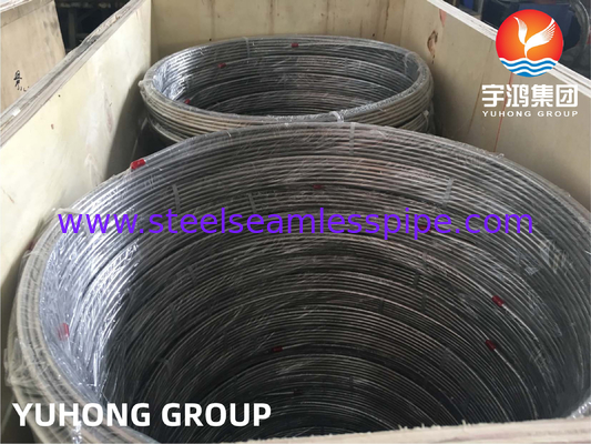 ASTM A269 TP316 TP316L Tubo de aço inoxidável austenítico enrolado para indústria do petróleo e do gás