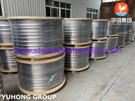 ASTM A269 TP316 TP316L Tubo de aço inoxidável austenítico enrolado para indústria do petróleo e do gás