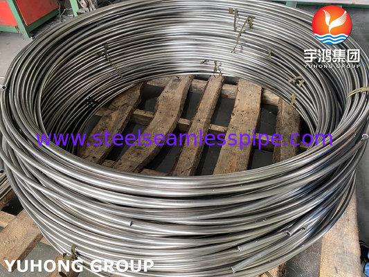 ASTM A269 TP316 TP316L Tubo de aço inoxidável austenítico enrolado para indústria do petróleo e do gás