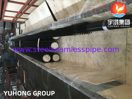 ASME SA335 P9 Tubos HFW com pernos helicoidais OD 10 a 508 mm para secção de convecção do reformador