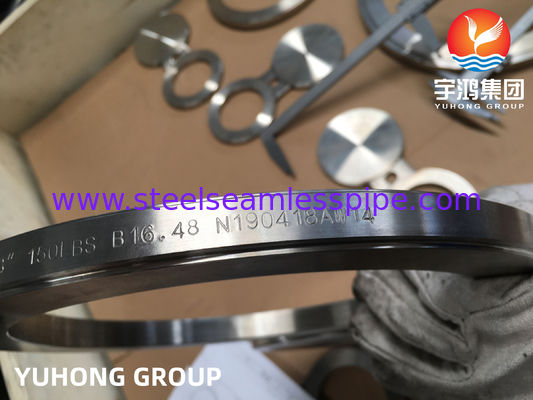 Flange de óculos, ASTM A182 F316L, Figura 8 Flange de aço inoxidável, RF ASME B16.48