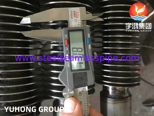 ASME SA213 T12 SMLS Tubos de base Fitas de aço carbono HFW Tubos finados para arrefecedor de ar