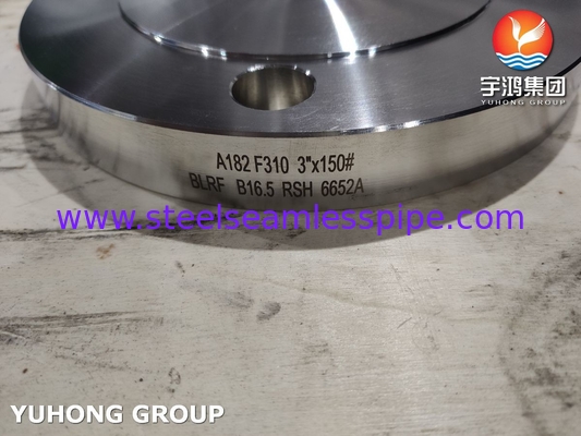 Flanca cega de aço inoxidável ASME B16.5 ASTM A182 F310 Flanca BLRF