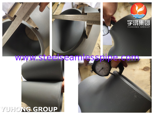 ASME B16.9 ASTM A234 WPB Acessórios para tubos de aço carbono Acessórios revestidos de preto
