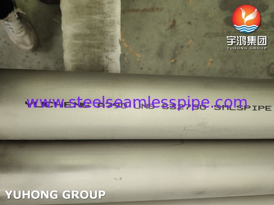 Super duplex  2507 ASTM A790 UNS S32750 Tubo sem costura de aço inoxidável