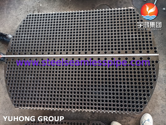 EN 10025-2 S235JR Baffles de aço carbono Placa de defleção de trocador de calor personalizada