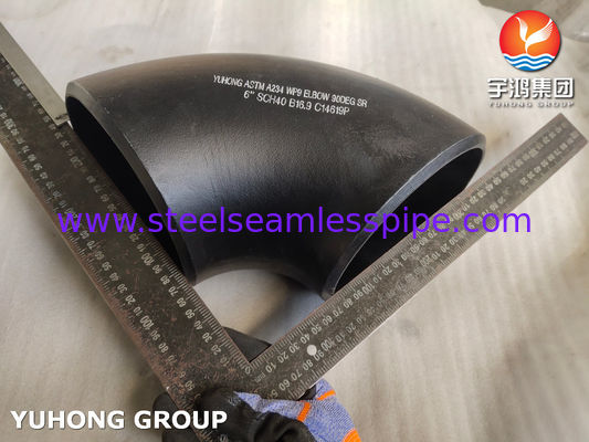 Acessórios de soldadura de algodão de aço carbono ASTM A234 WP9
