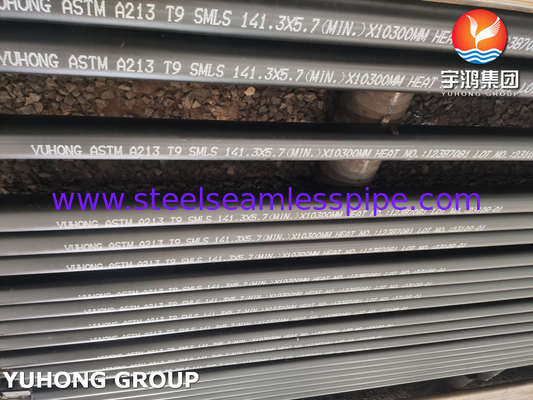 ASME SA213 T9 T11 T22 T91 Tubos sem costura de aço ligado para tubos de forno a fogo