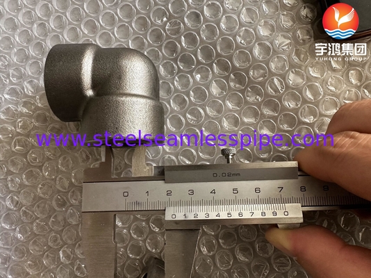 A182 F53 F92 1/2&quot; #3000 90° Socket Elbow Soldado ASME B16.11 Para Centrais Elétricas