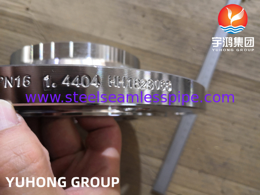 Flange de soldagem plana EN1092-1 TIPO 01/A 1.4307 1.4404 DN50/60.3 DN100 PN10/16