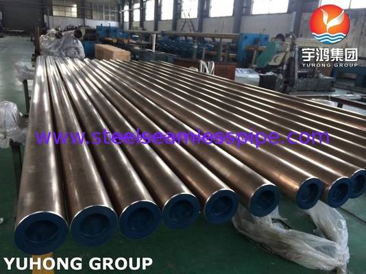 16MM DIN 86019 CuNi10Fe1.6Mn Tubo sem costura de liga de cobre e níquel para boiler marítimo