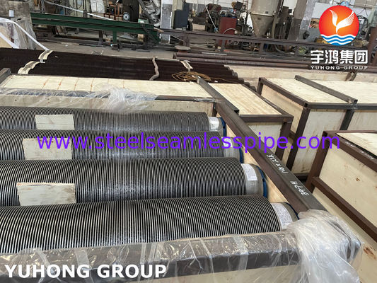 Tubos de aço polido de liga HFW espirais soldados com nadadeiras personalizados para transferência de calor