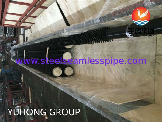 Tubos ovais, em forma de tubo, revestidos com areia ASTM A335 P9 Tubos com nadadeiras, para solda de alta frequência