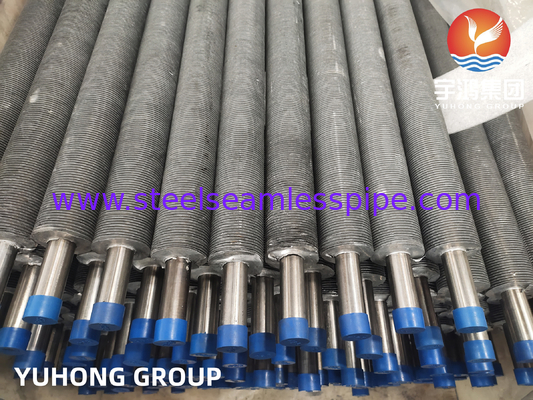ASME SA249 TP304 AL Tubos extrudidos de tipo T com nadadeiras para trocas de calor de fornos secos