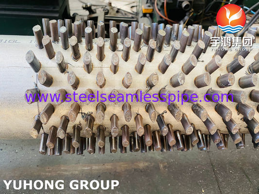 ASTM A312 TP316L Tubos com nadadeira estofada com altura ajustável para sistemas de troca de calor resistentes à corrosão