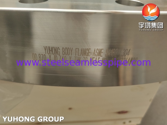 B16.5 ASTM A182 / ASME SA182 F304 Flange de carroceria de aço inoxidável