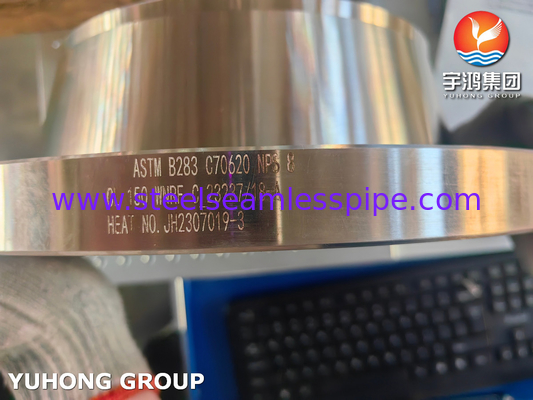 ASTM B283 C70620 Flange RF de pescoço de solda de cobre