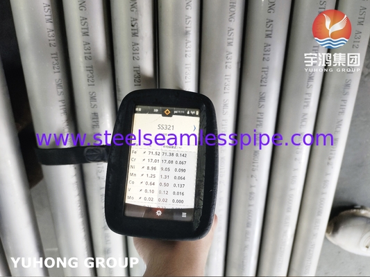 ASTM A312 TP321 / S32100 TUBO SEAMLESS NACE MR0175 / ISO 15156 Aprovado