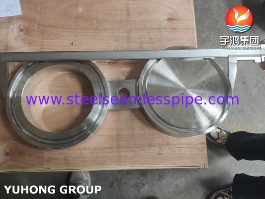 ASTM A182 F51 Duplex Steel Spectacle Blind Flange / B16.48 RTJ Figura-8