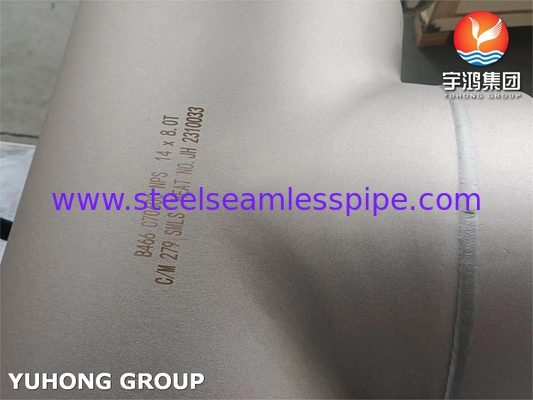 Copper Nickel 90/10 Equal Tee Fitting ASTM B466 Para ambientes marinhos e industriais
