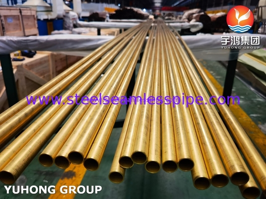 ASME SB111 / ASTM B111 C68700 Tubos sem costura de liga de cobre