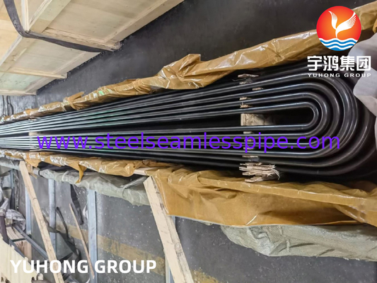 Tubo de dobra U de aço carbono, ASME SA179, completo, Nace MR-0175, para aplicação em trocadores de calor