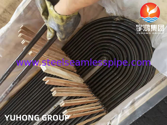 Tubo de dobra U de aço carbono, ASME SA179, completo, Nace MR-0175, para aplicação em trocadores de calor