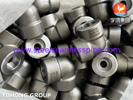ASTM A182 F92 Aço ligado 90° Cotovelo 6000# Acessórios para tubos forjados a alta pressão